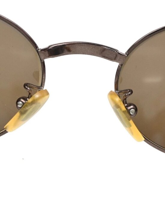 FENDI FF Logo Sunglasses Eye Wear Plastic Metal Brown Italy main image 6